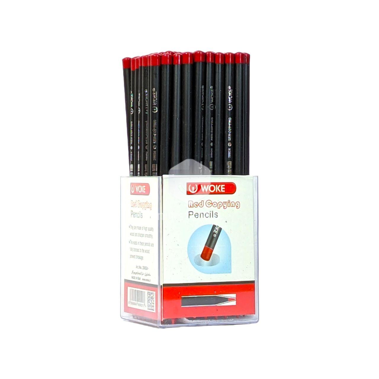 مداد قرمز وک لیوانی طرح چوب مشکی کد 20024 محصول